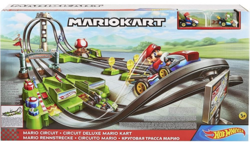 Трек Марио Карт Круговая трасса Hot Wheels Mario Kart (GCP27) !
