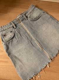 Jeansowa spodniczka mini ZARA rozmiar S
