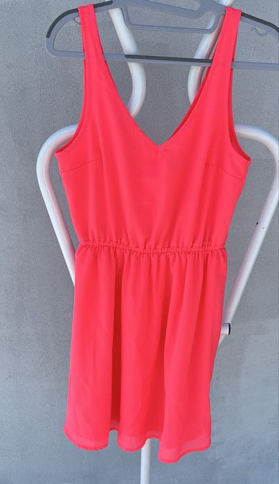 sukienka H&M  neonowa letnia roz. XS/S 34/36