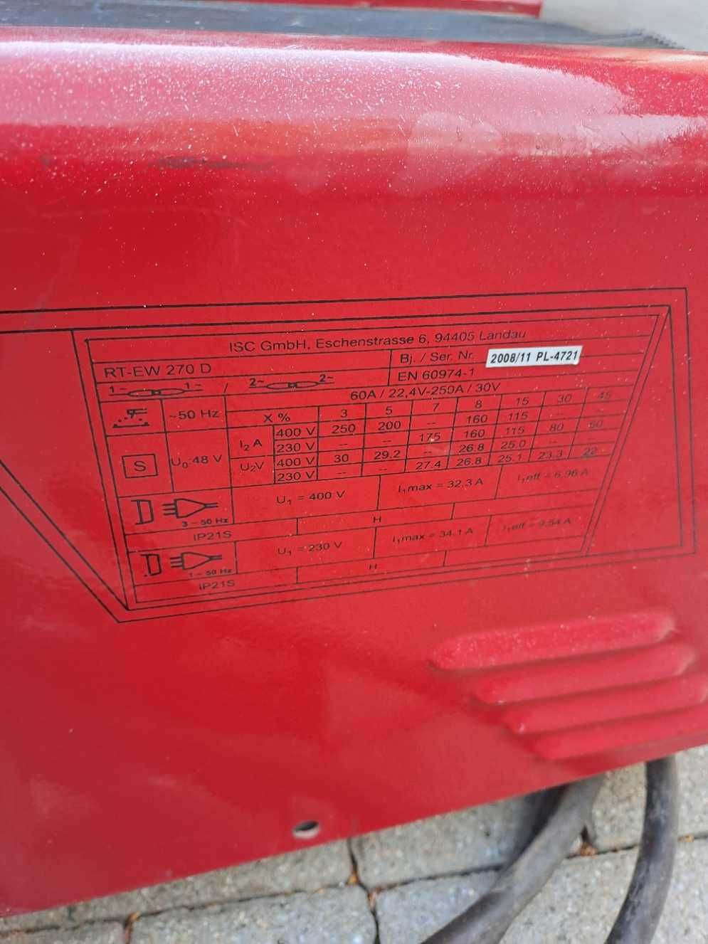 Spawarka transformatorowa Einhell RT-EW 270D 270A