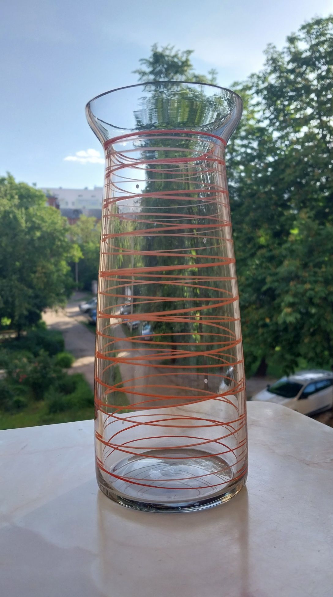 Ваза стекло,60-е ссср.