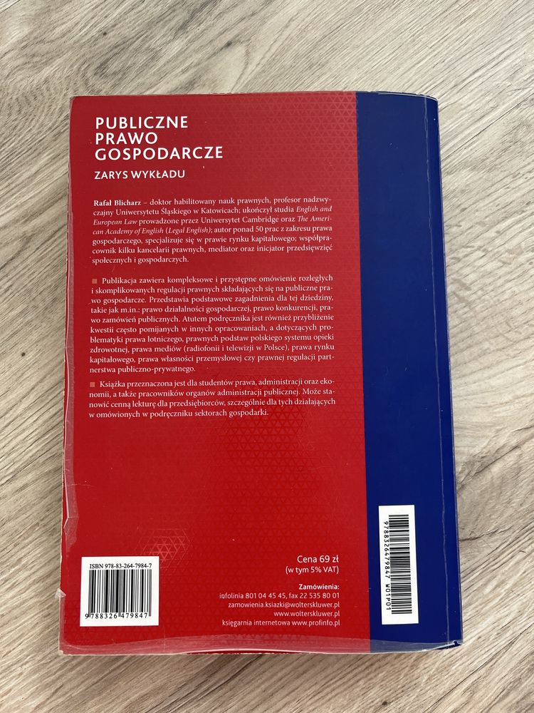 Publiczne prawo gospodarcze - R. Blicharz