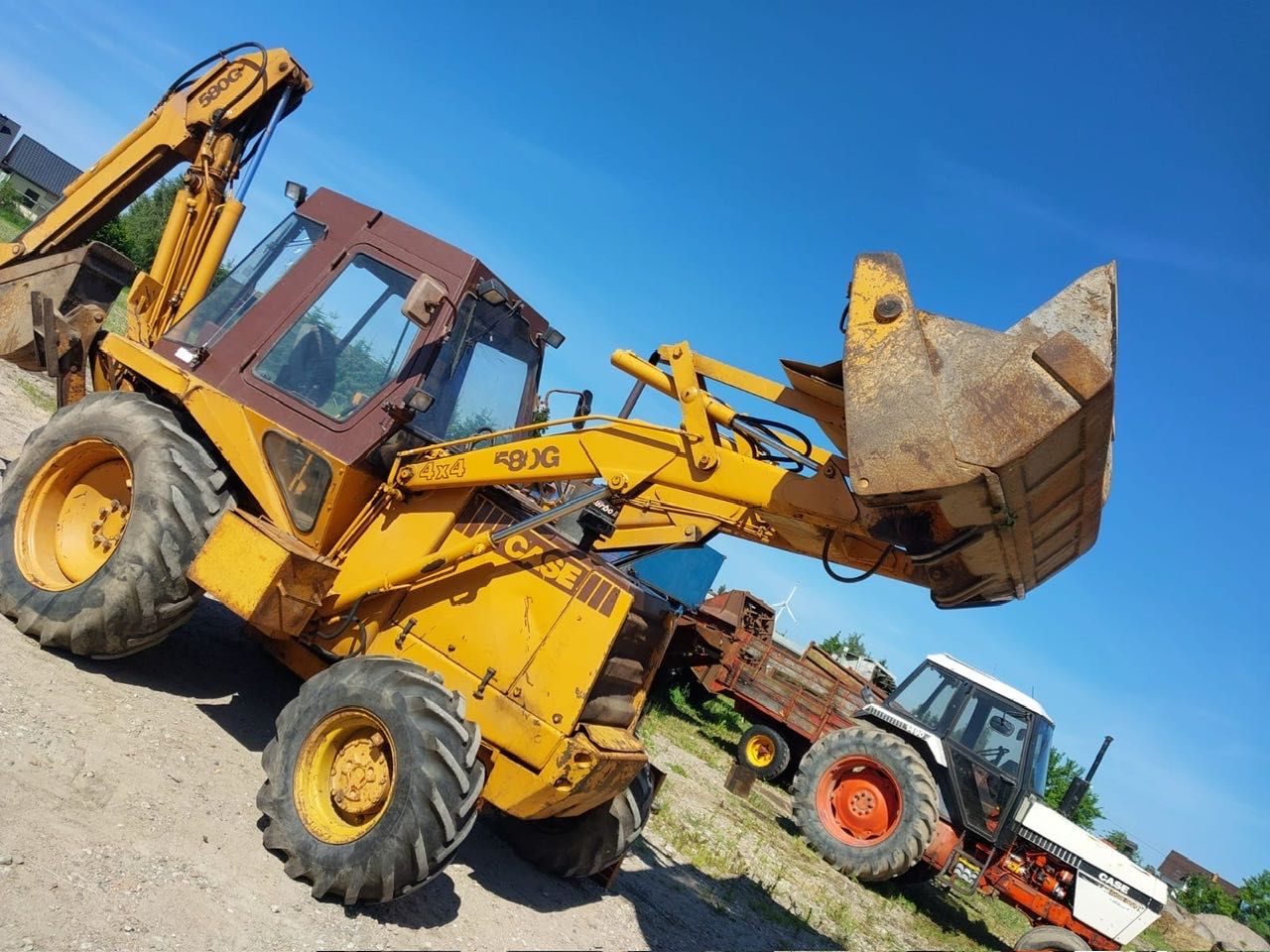 Koparko ładowarka Case 580G łyżko-krokodyl teleskop 4x4