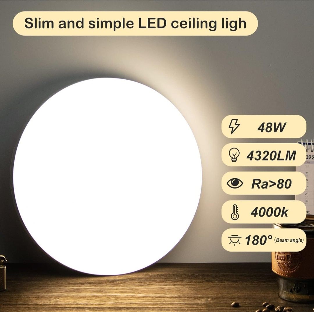 Combuh Plafon LED, 48 W, 30cm