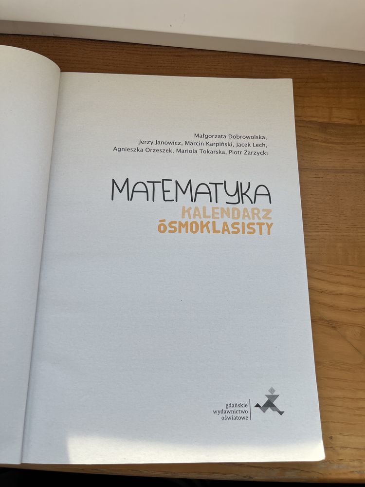 GWO Matematyka Kalendarz Ósmoklasisty