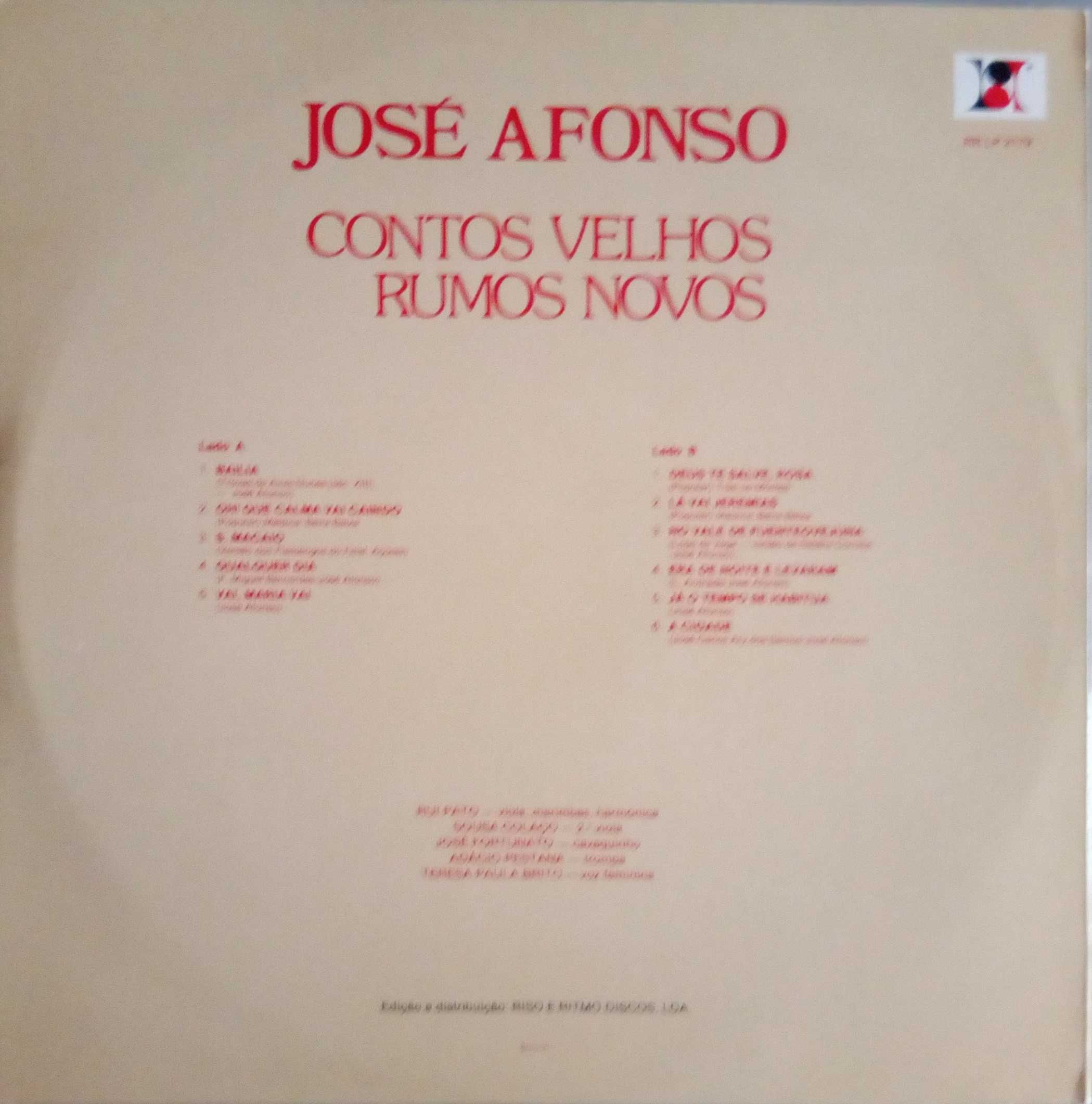 José Afonso	- - - - -		Contos Velhos, Rumos Novos	- - - - -	LP