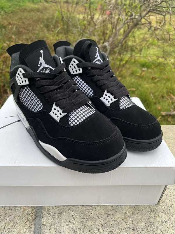 Tr.ampki/.NIKE/.Air_/JODAN-4_|Retro|Biały* Grzmot|R.37.5