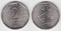 Юбилейная монета Франции 2 франка