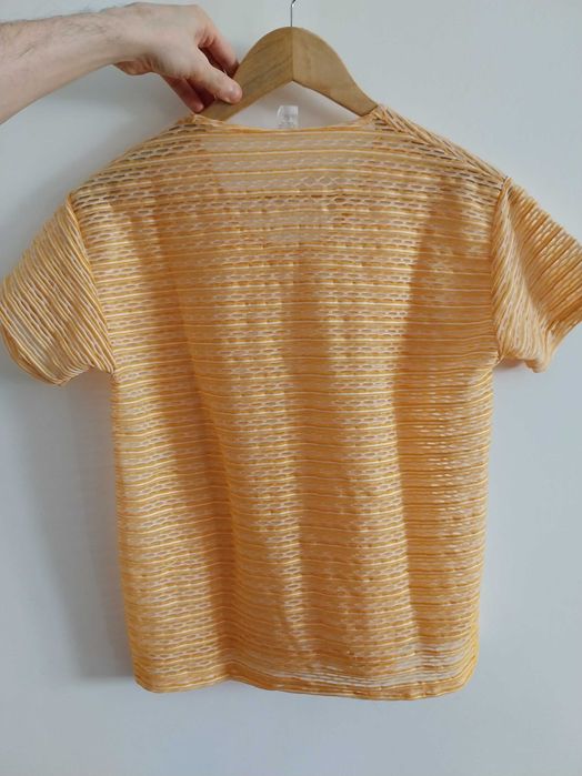 Blusa laranja arejada, tamanho XL/42