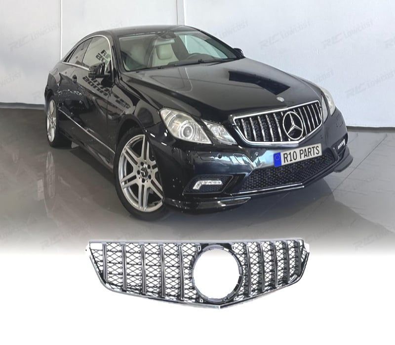 GRELHA FRONTAL MB E C207 A207 09-13 PRETO CROMADO LOOK GTR