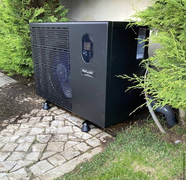 Heat pump, pool water heating promotion heat pumps