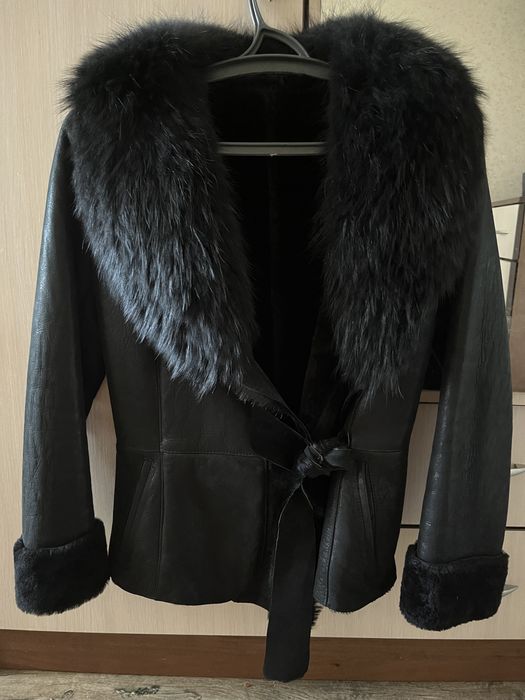 Дублянка натуральна з натуральним хутром