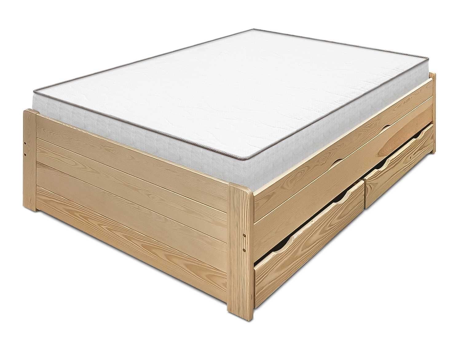 wysokie łóżko drewniane otwierane z 3 pojemnikami ALTO 90x200 +150 kg!