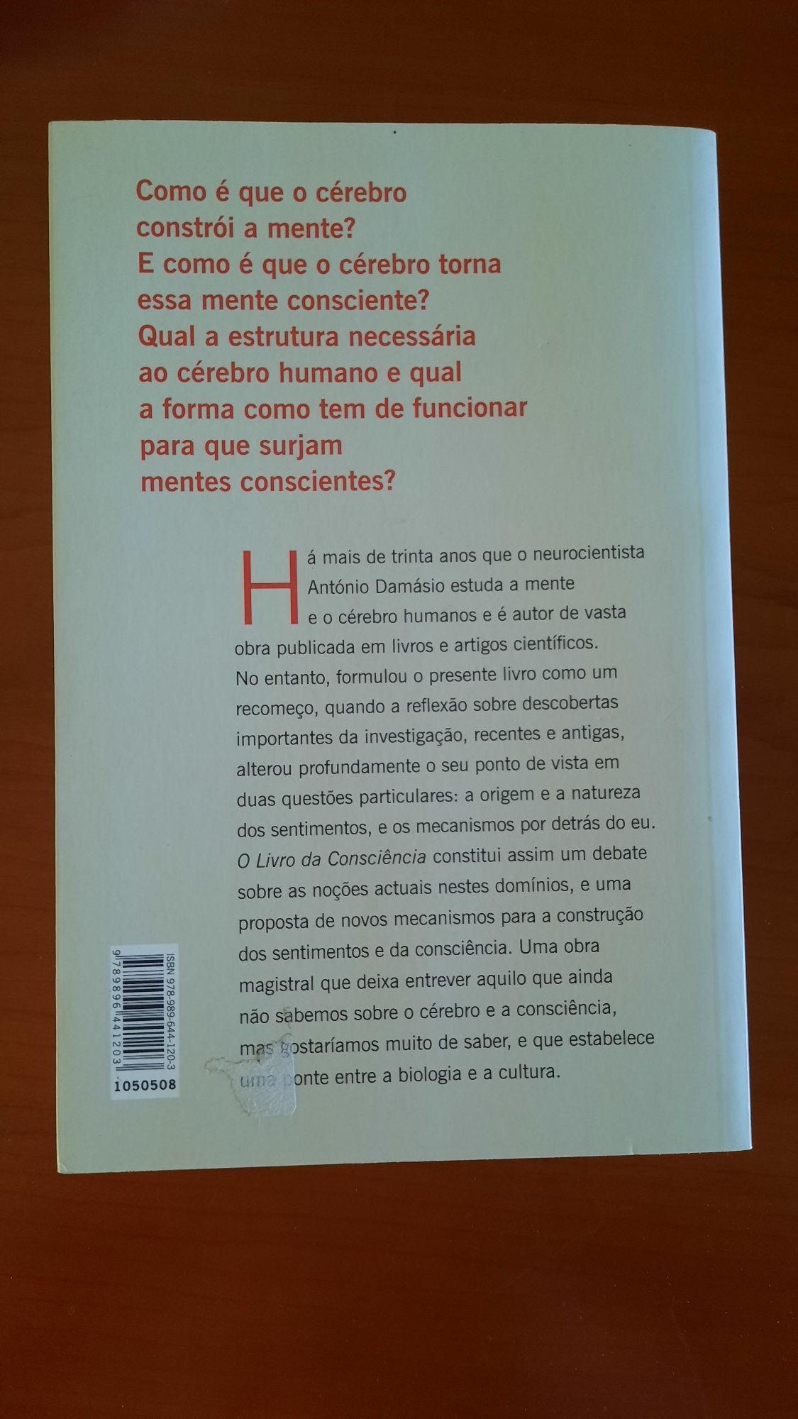 António Damásio O livro da Consciência
