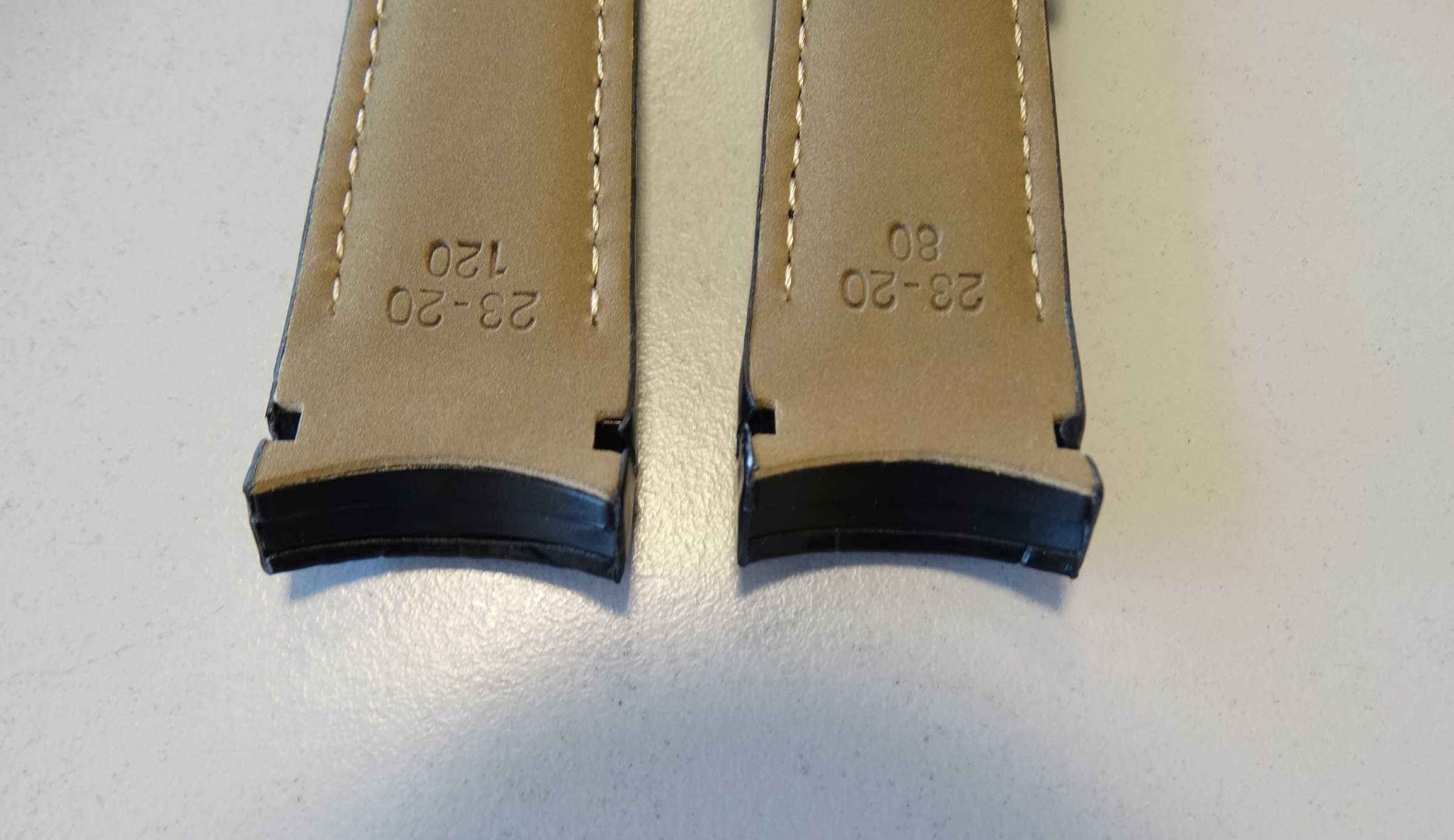 Pasek skórzany do zegarka Tissot Couturier 22mm 23mm czarny brązowy