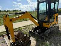 JCB miniloparka JCB 19C-1, JCB 8018, CAT,bobcat E19  Minikoparka jcb 19c-1 /8018 / BOBCAT e19,l/aweta,przyczepa WIOLa 8025