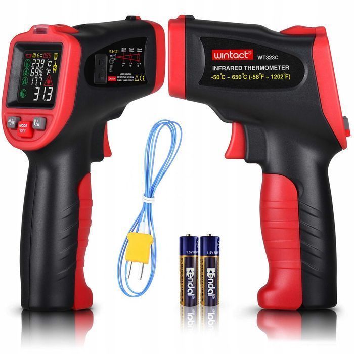 Pirometr Laserowy Termopara Higrometr -50 +650°C