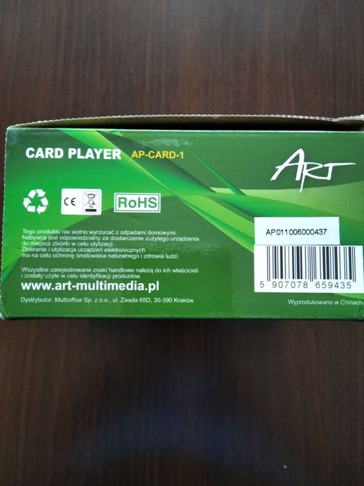 Czytnik kart. Urządzenie multimedialne