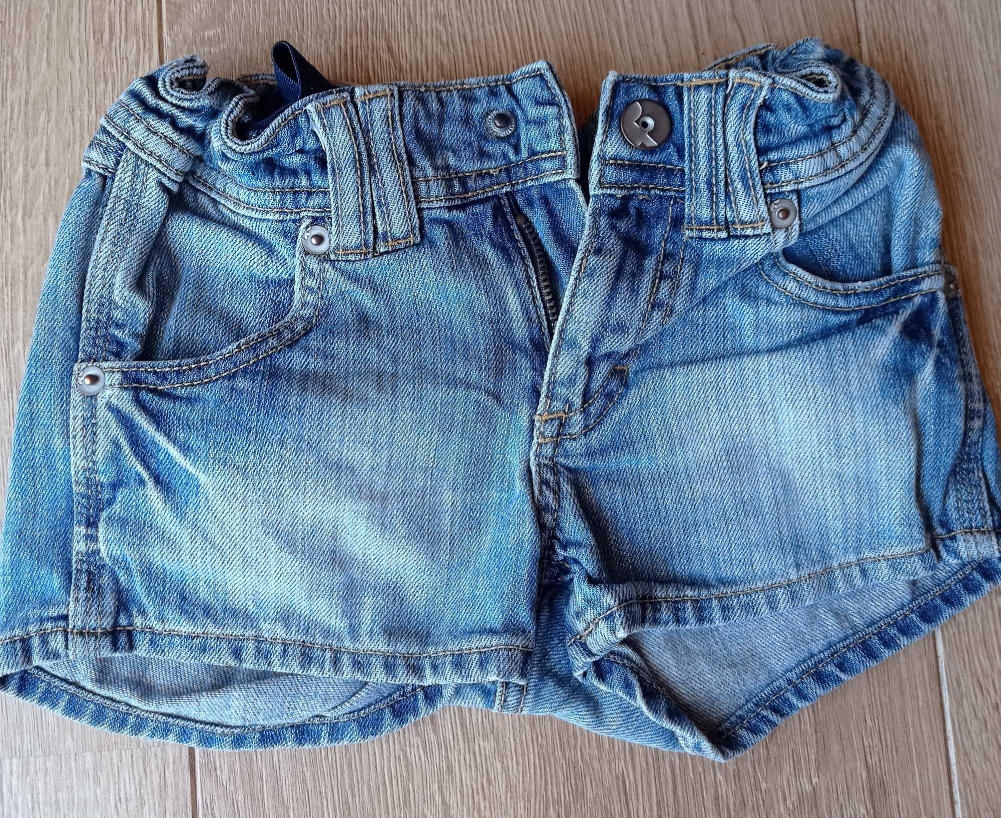 &NOW krótkie spodenki jeansowe niebieskie 110cm 4-5lat