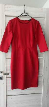 Sukienka czerwona Midi 38