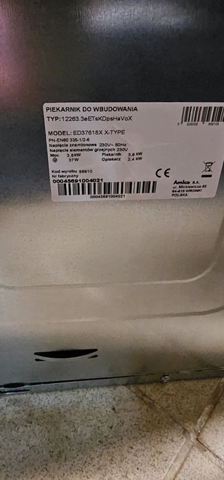 Piekarnik Amica używany