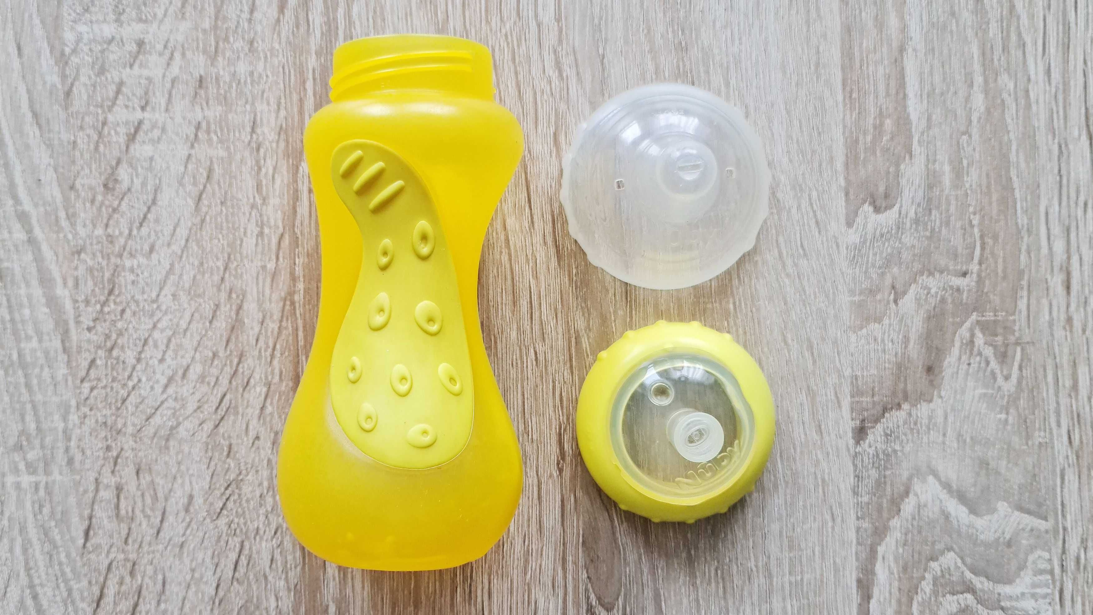 Butelka dla dziecka niemowlaka Nuby '08 295 ml żółta