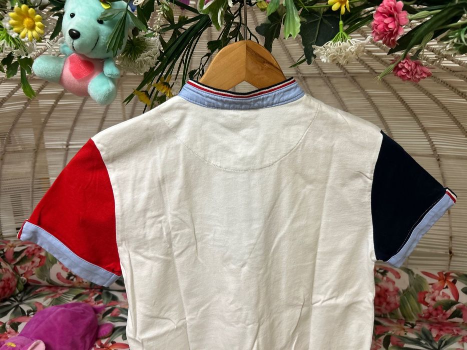 Polo branco para rapaz