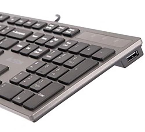Płaska Wyspowa Klawiatura A4tech Miękkie Niskie Klawisze + 2x Hub Usb