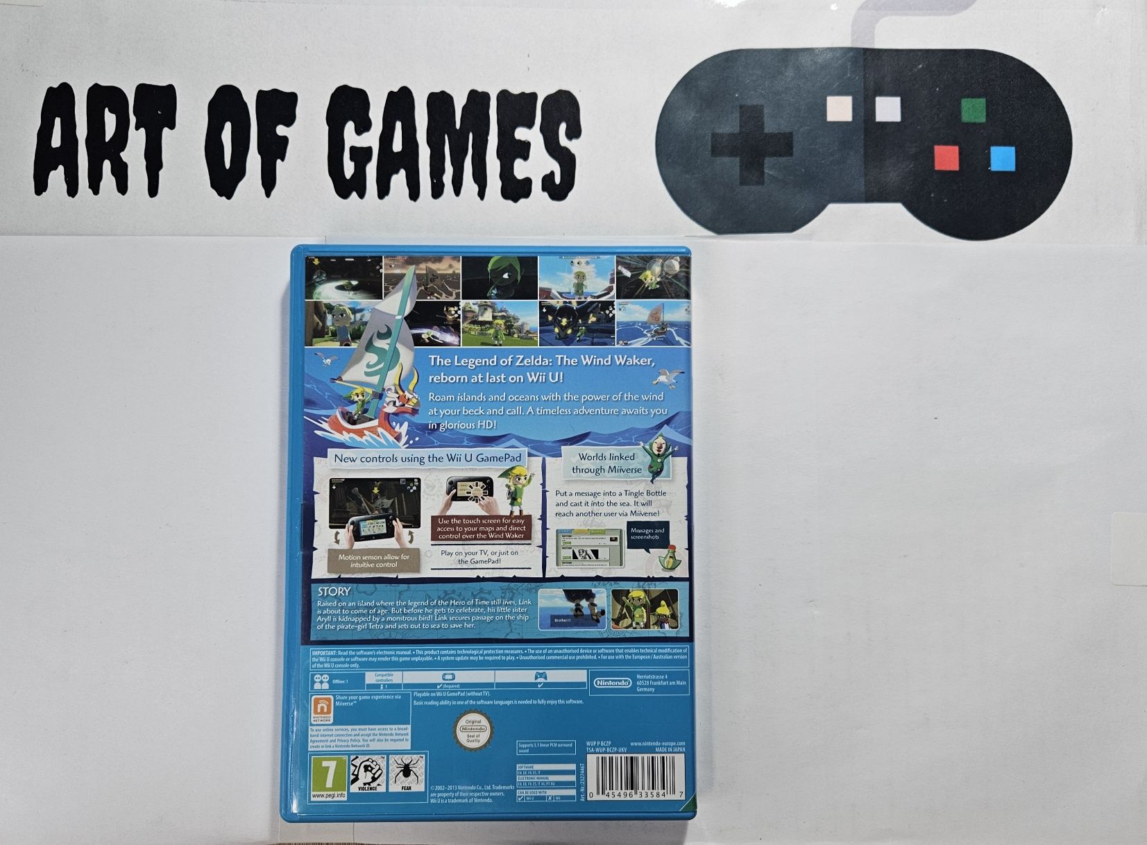 The Legend of Zelda The Windwaker HD Nintendo Wii U Uszkodzona