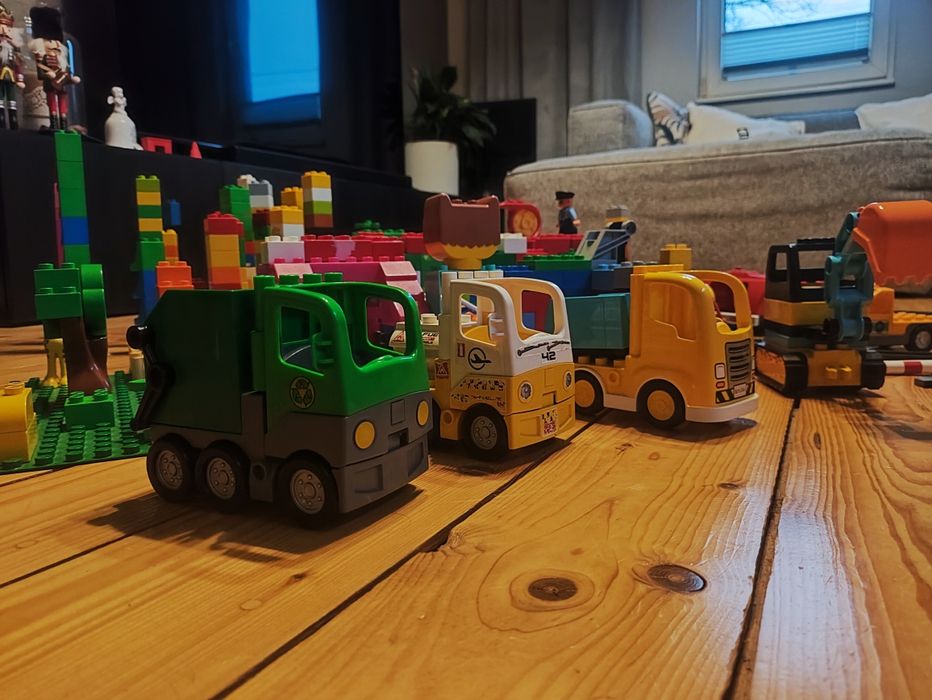 Mega duży zestaw LEGO Duplo tory samochody