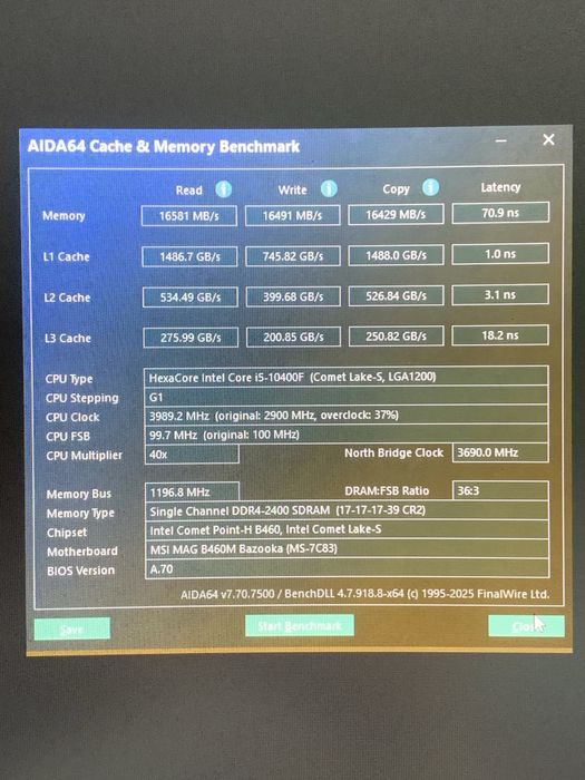 Kingston Fury DDR4 16Gb 3200Mhz (kf432c16bb/16)