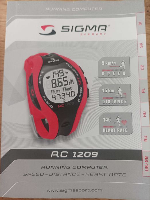 Pulsometr Sigma Sport RC 1209 Czerwony