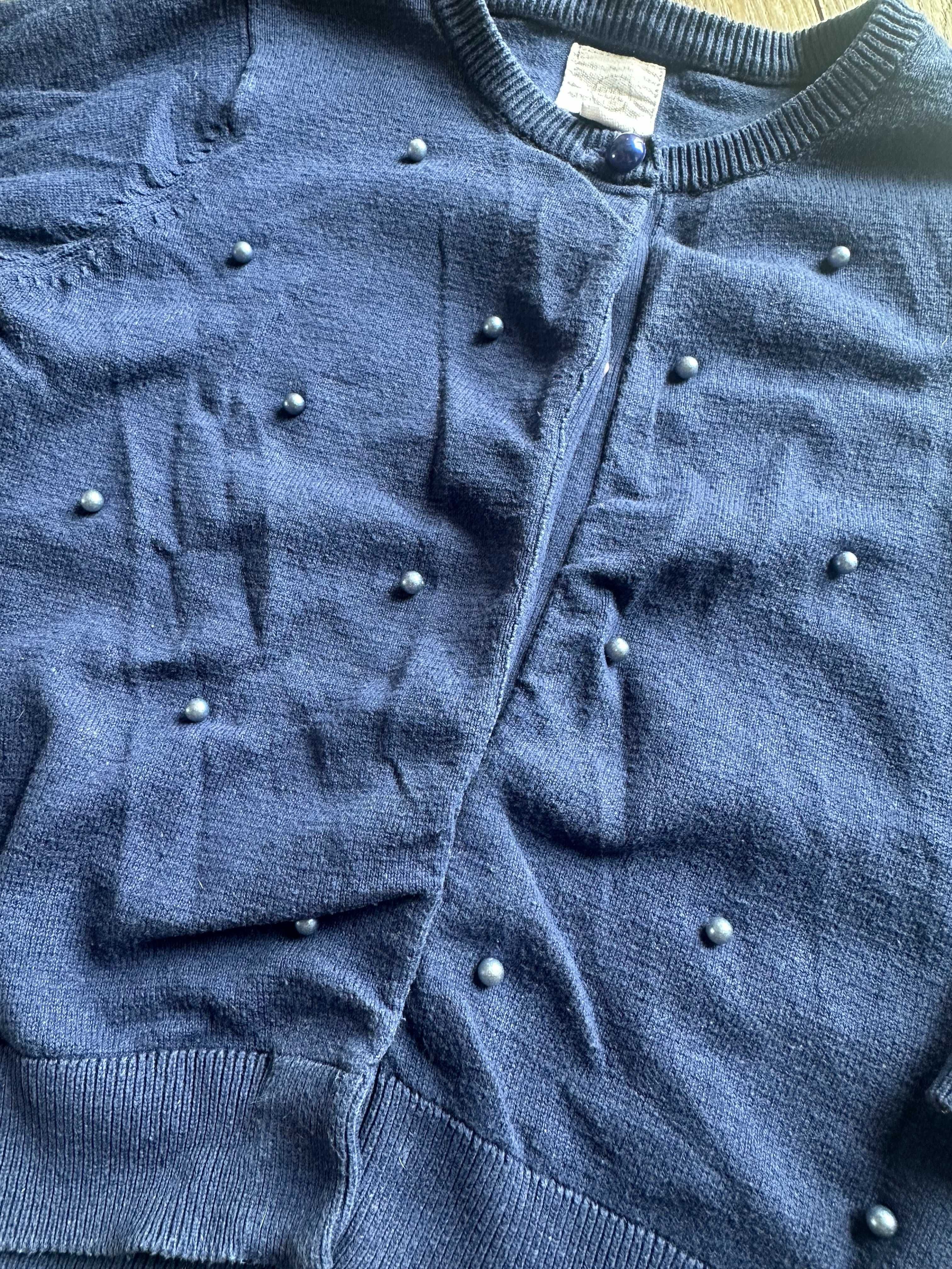Sweter 104 cm piękny granatowy bawełniany Cool Club Stan idealny Smyk