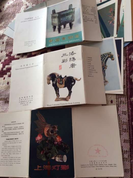 Postais Chineses 3 conjuntos anos 70 Revolução Cultural