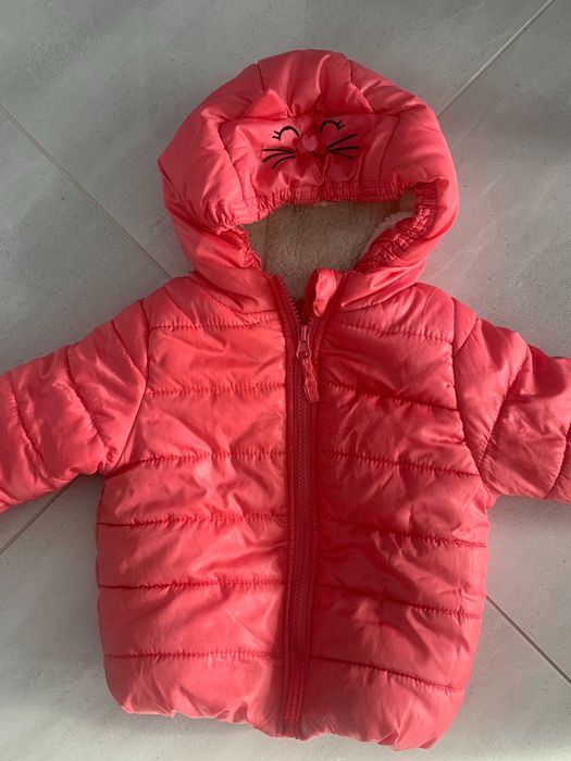ciepła kurteczka na puszku dla maluszka 80cm