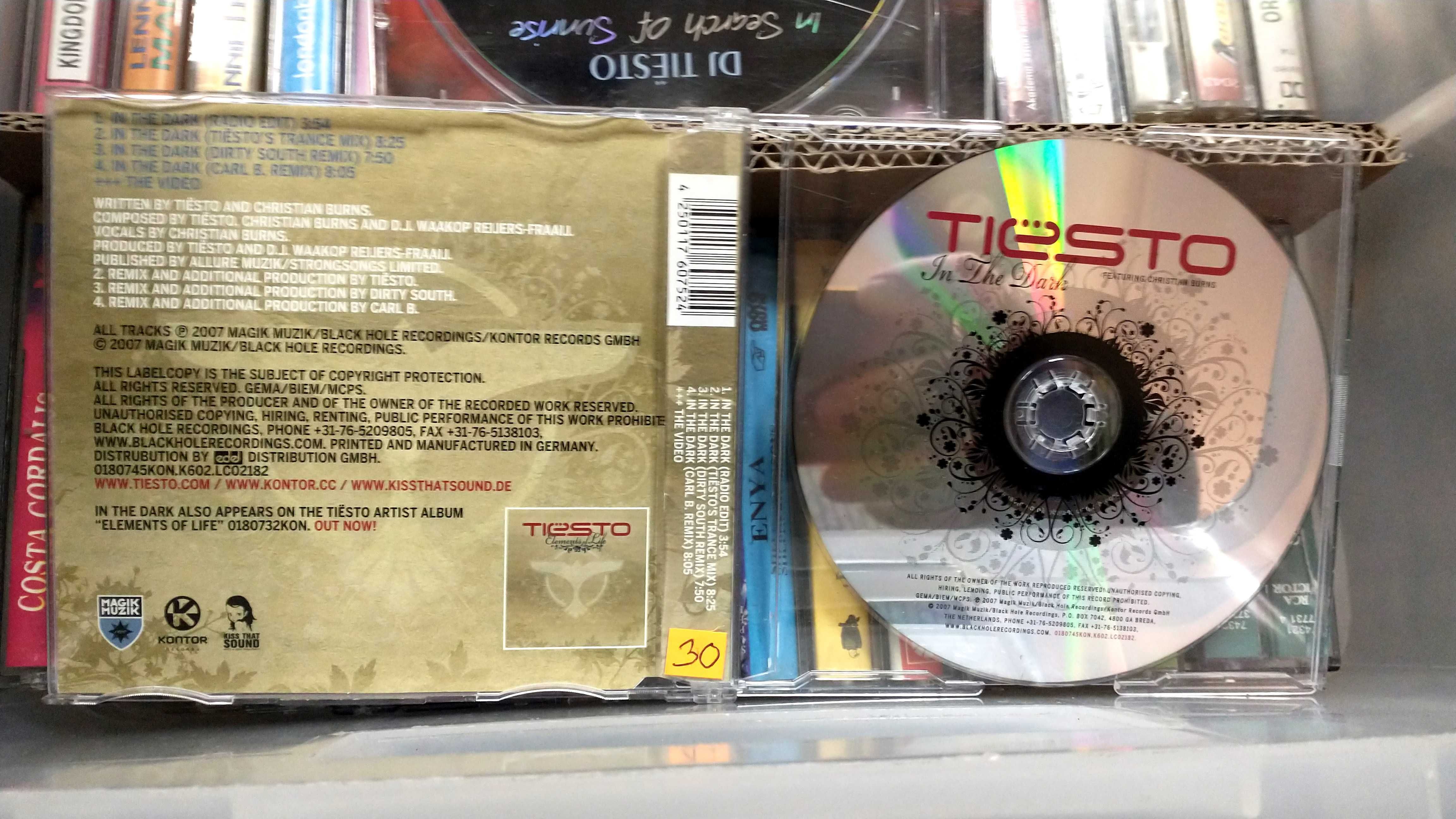 CD Tiësto Featuring Christian Burns – In The Dark dst+