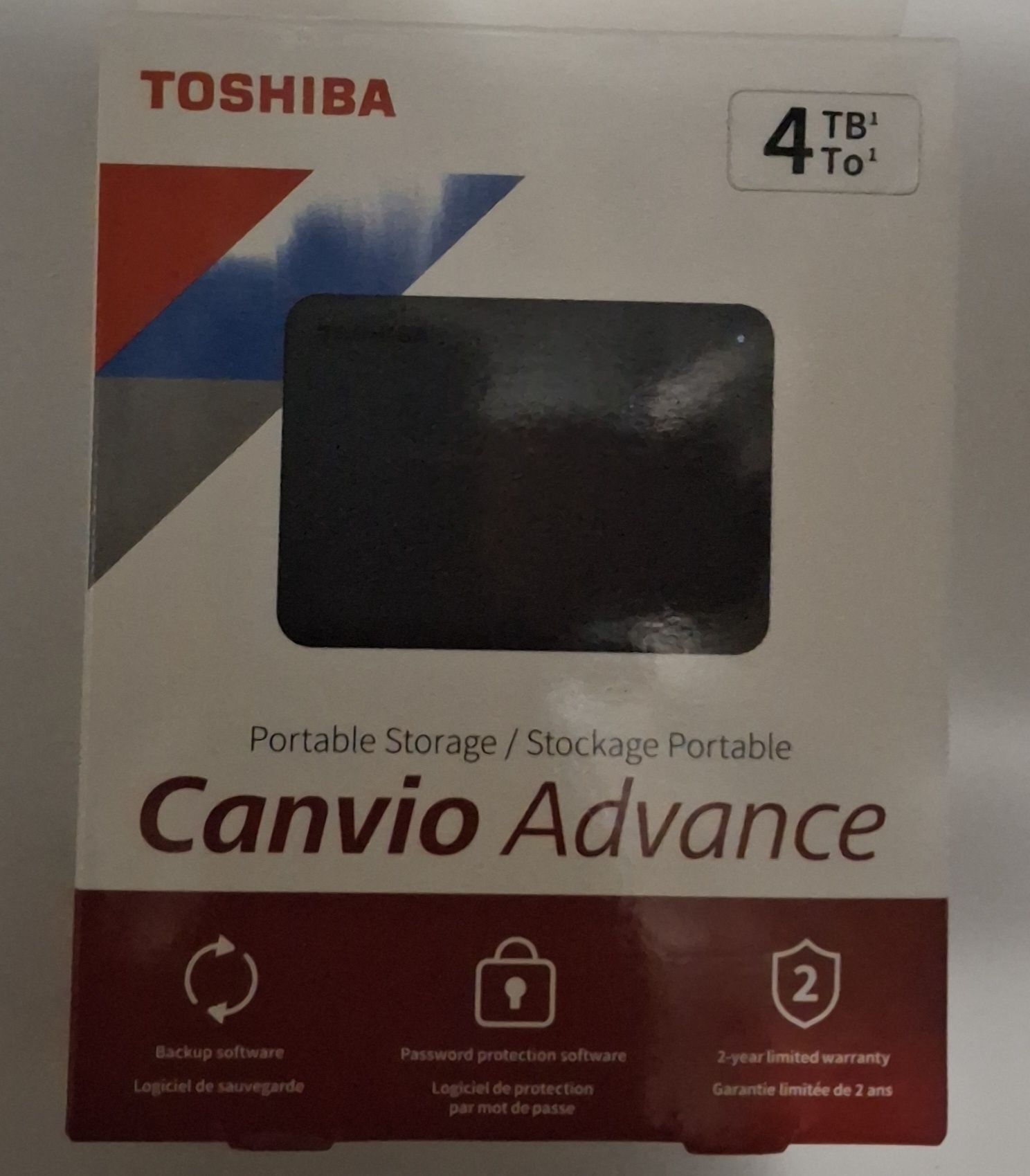 Disco Externo Toshiba 4TB Canvio Advance 2.5" USB 3.0 Black - HDTC940E