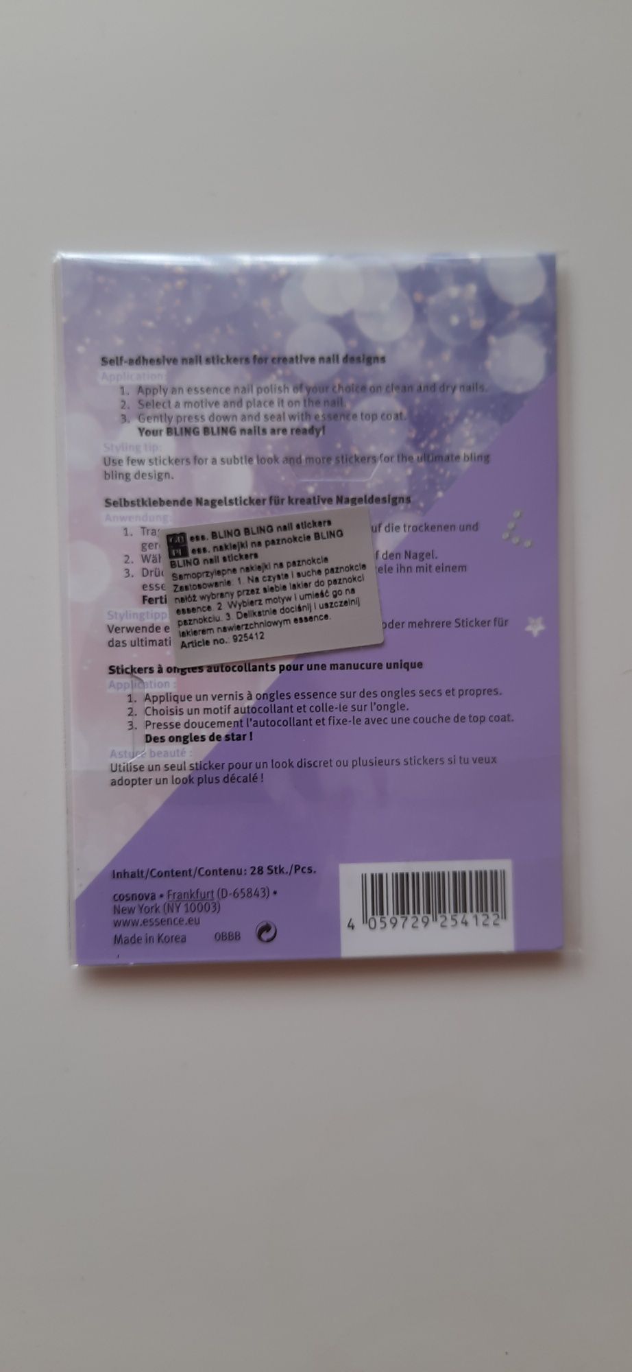 Essence naklejki na paznokcie cyrkonie