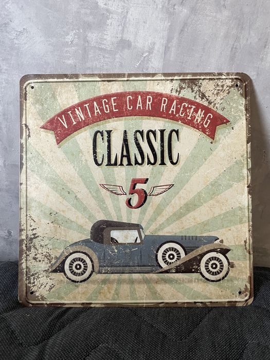 Quadros metal vintage. 30x30cm