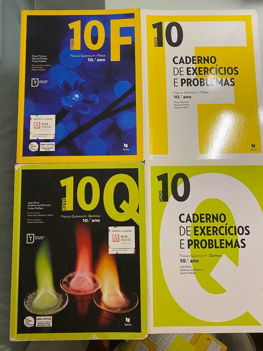 pack de livros fisico-quimica 10 ano