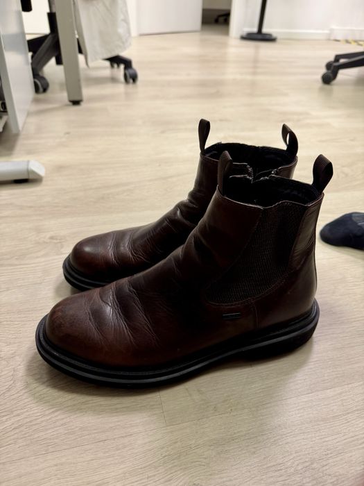 Botas Chelsea Geox Amphibiox Castanhas