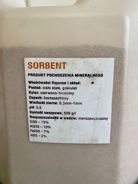 Sorbent mineralny – 2 kanistry, nowy