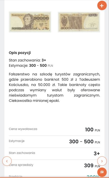 Fałszerstwo cinkciarskie banknot