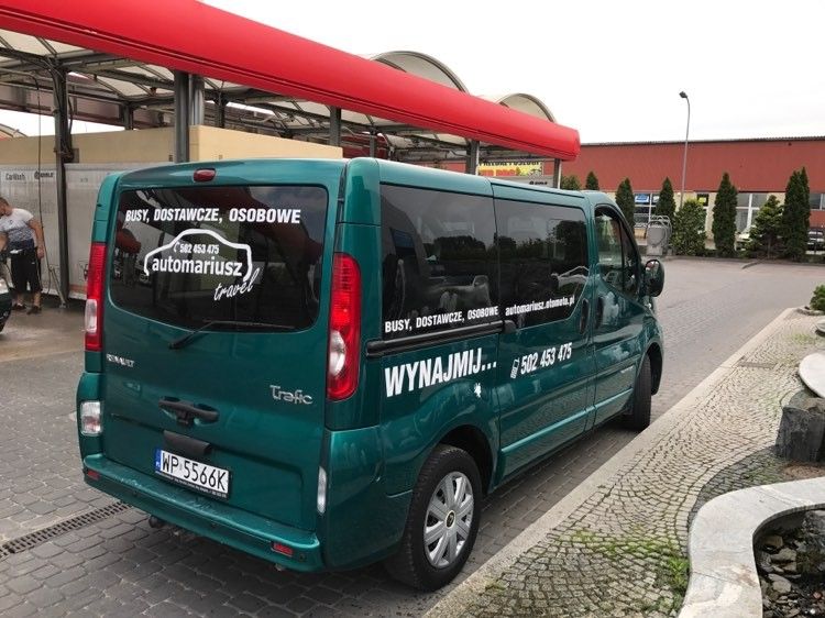 Wynajem Busa 9 osób, dostawcze na truskawke autolawety, osob. blasz