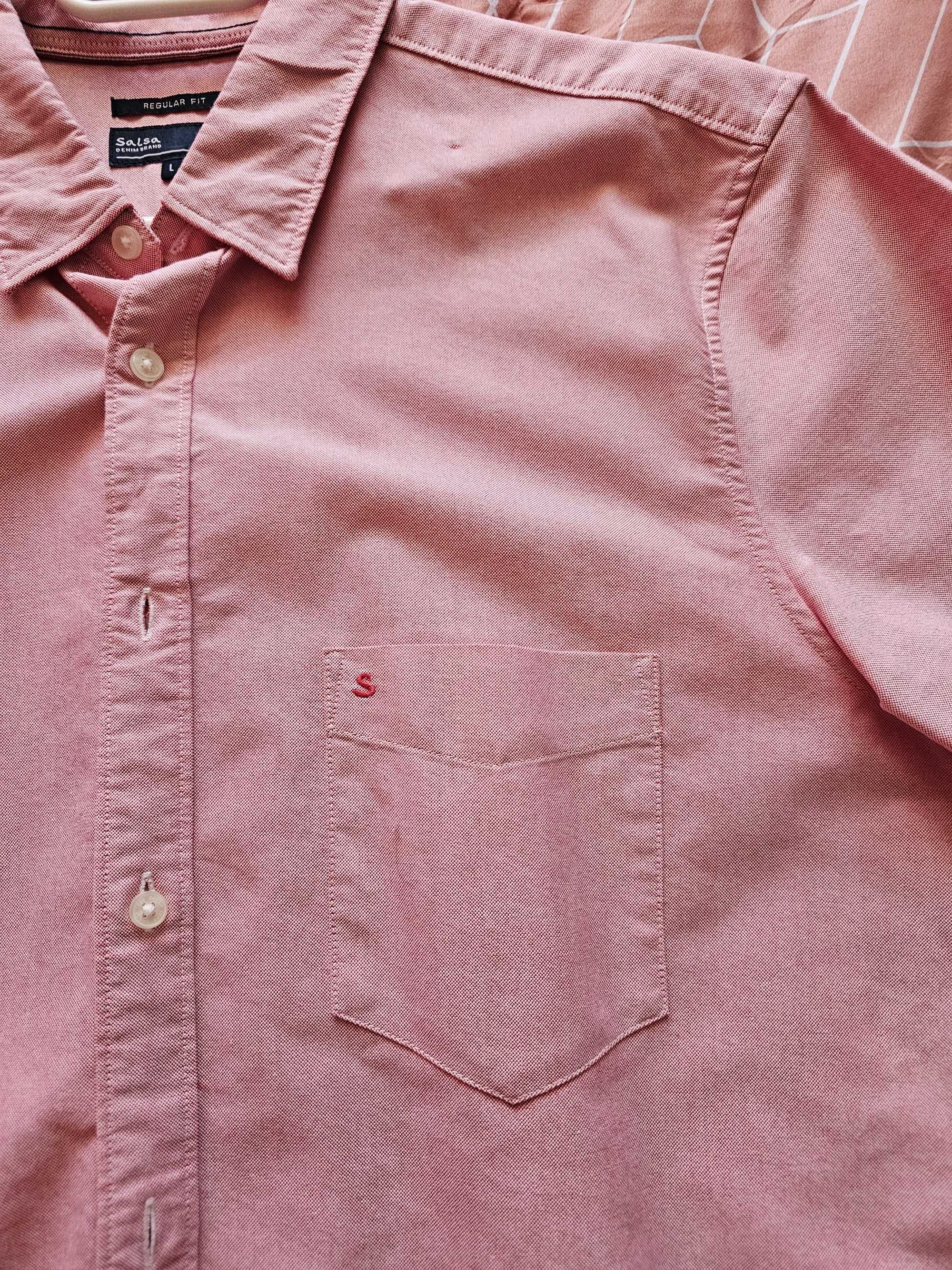 Camisa rosa Salsa homem