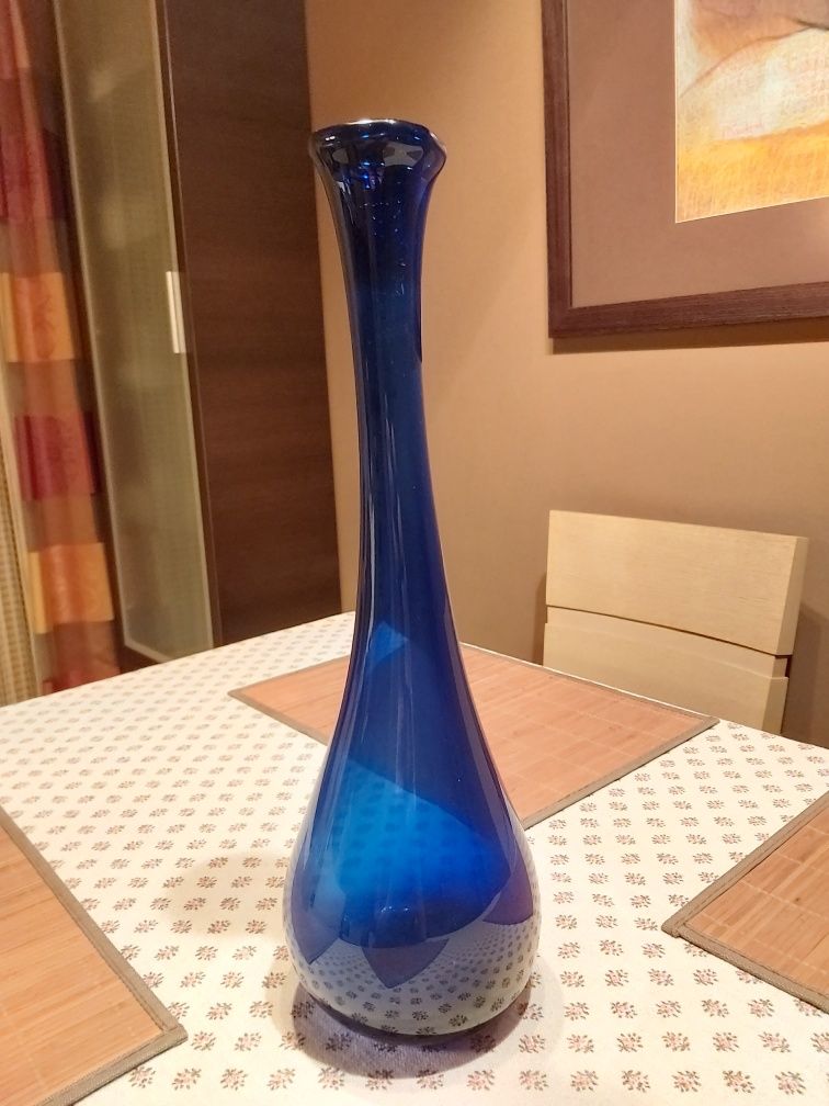 Duży kolekcjonerski kobaltowy wazon Horbowy  PRL