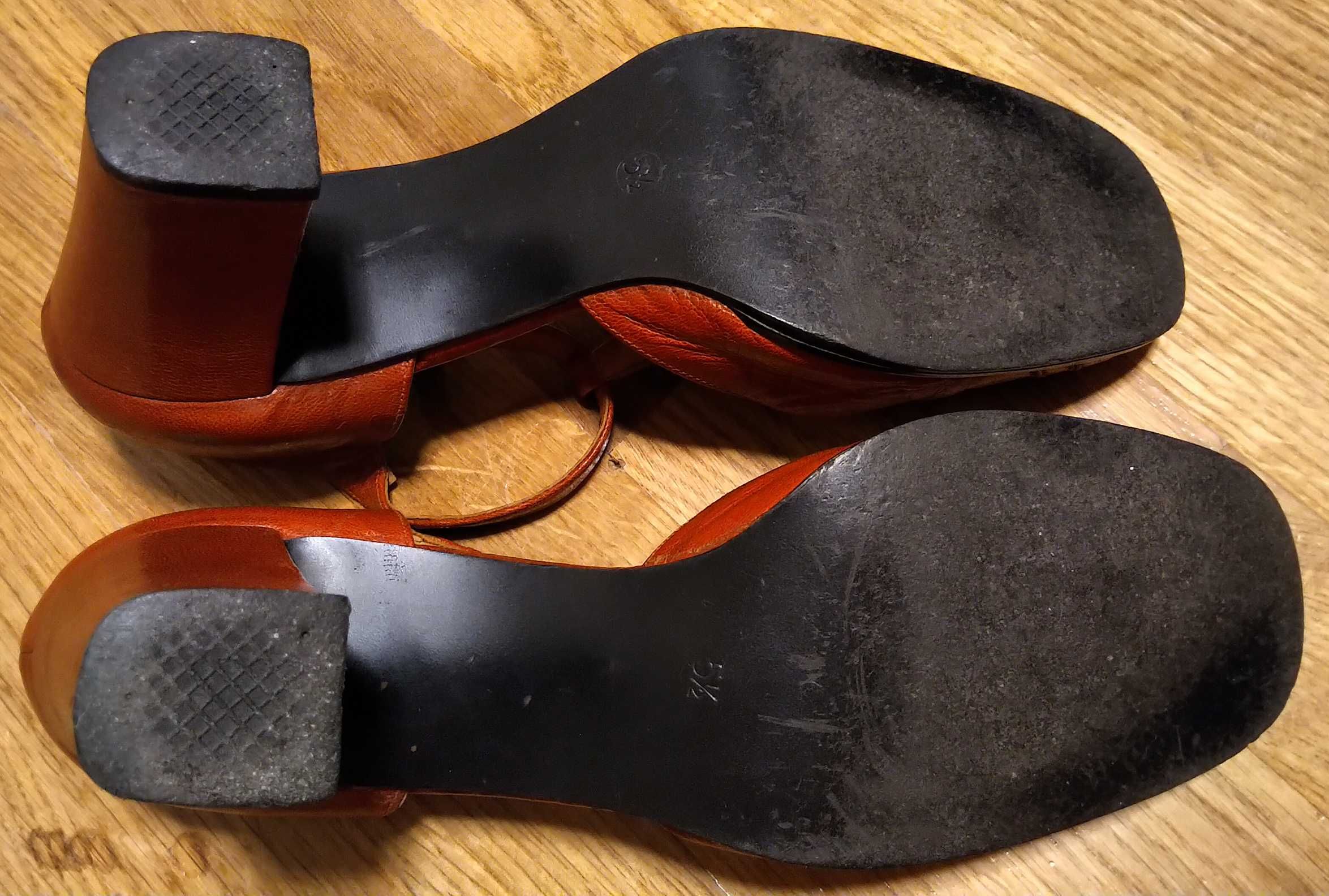 Кожаные босоножки на каблуках LadyStar, 25-25,5 см