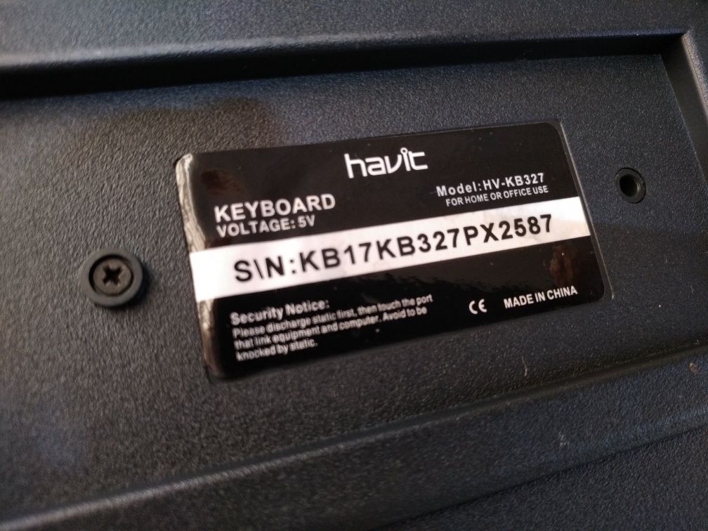 Клавиатура проводная мультимедийная HAVIT HV-KB327 USB
