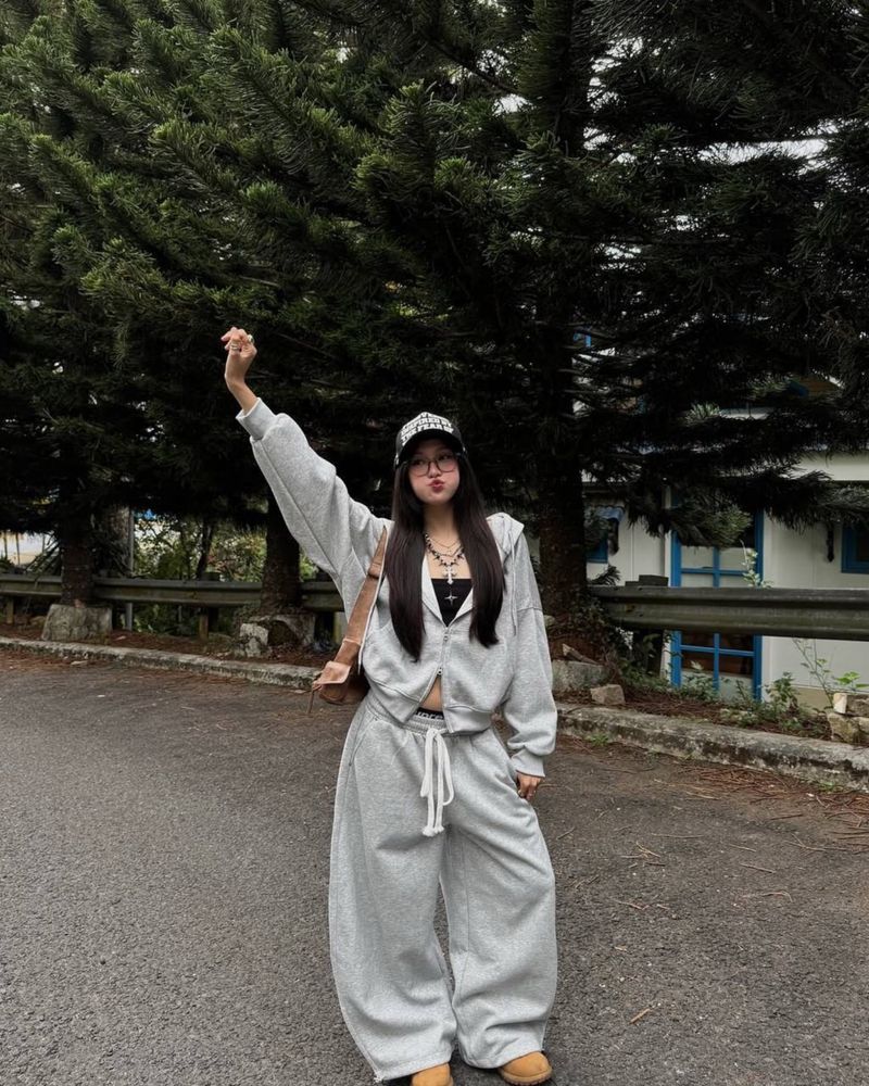 Костюм oversize худі+штани