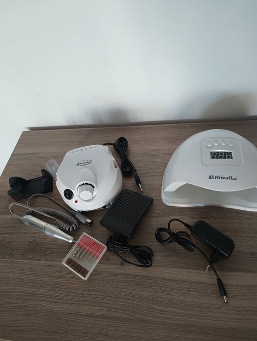 Lampa UV do paznokci, frezarka, zestaw, profesjonalny, mocny, manicure